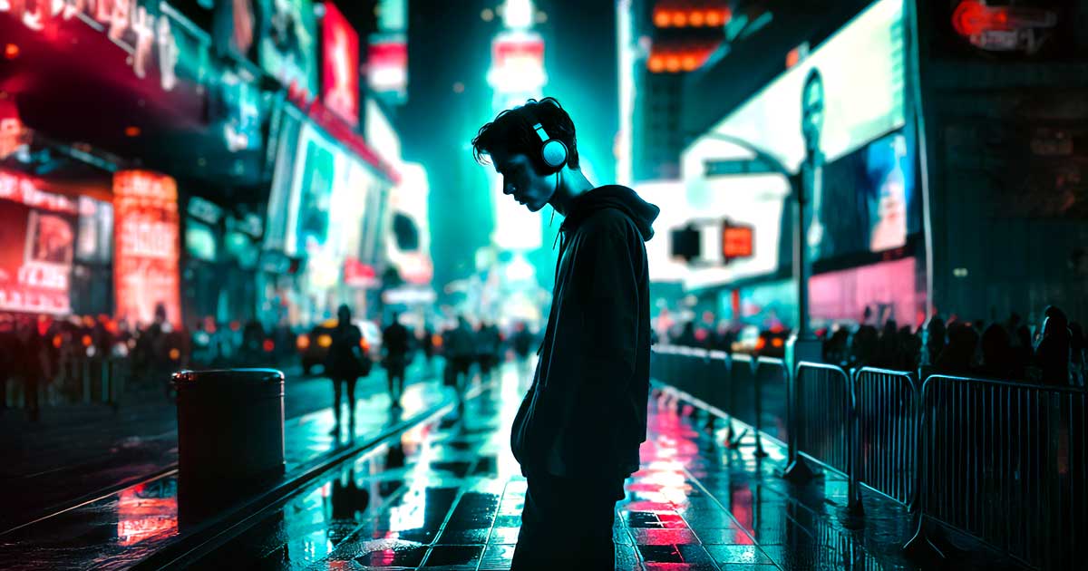 Solo en un mundo lleno de gente