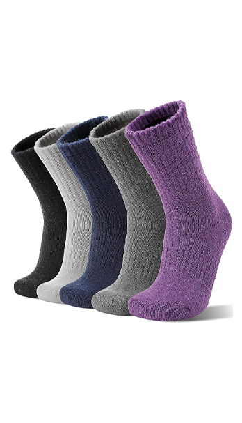 calcetines de senderismo de lana merino para mujer, cálidos, gruesos, térmicos