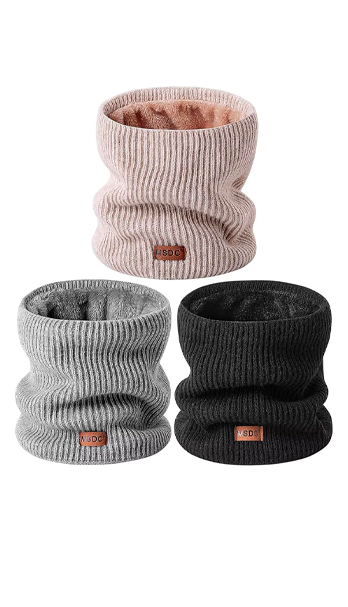 Cuello de invierno, con forro térmico de vellón unisex