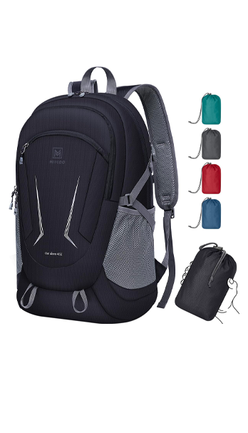 Mochila plegable ultraligera para viajes, campamento, senderismo de 45 litros, impermeable