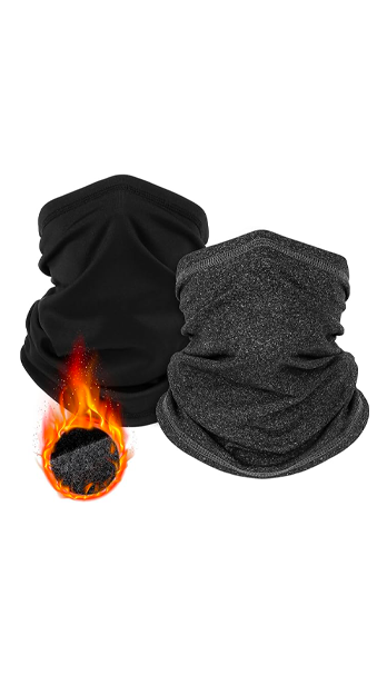 polainas de cuello de invierno Unisex, resistente al viento, máscara facial de forro polar, bufanda clima frío